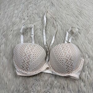 Victoria's Secret Women's 36DD White Lace Very Sexy Lightly Lined Plunge Bra